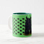 2 Couleurs Tasse de motif de Scottie (Devant gauche)