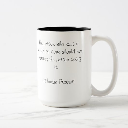 2 Couleurs Tasse de motivation (Droit)