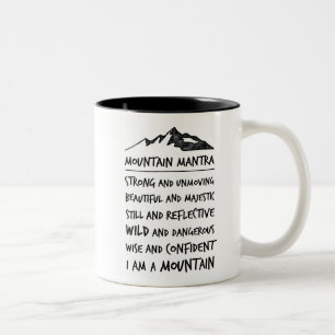 2 Couleurs Tasse de motivation - incantation de montagne