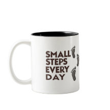 Tasse de motivation Petits Pas Chaque Jour Nom per