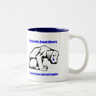 2 Couleurs Tasse de moulin de chiot