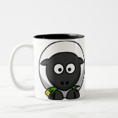 2 Couleurs Tasse de moutons de bande dessinée (Gauche)