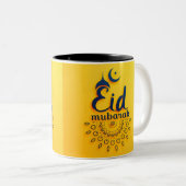 2 Couleurs tasse de Mubarak d'eid (Devant droit)