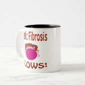 2 Couleurs Tasse de mucoviscidose de coups (Devant gauche)