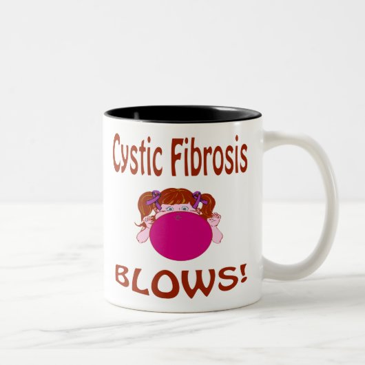 2 Couleurs Tasse de mucoviscidose de coups (Droit)