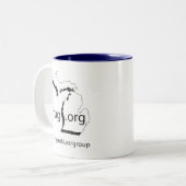 2 Couleurs Tasse de MUGorg (Devant gauche)