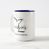 2 Couleurs Tasse de MUGorg (Devant gauche)