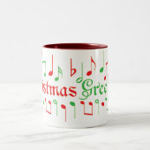 2 Couleurs Tasse de musique de Noël ! (Centre)