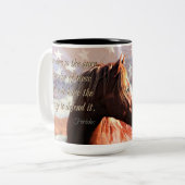 2 Couleurs Tasse de MustangWILD (Devant gauche)