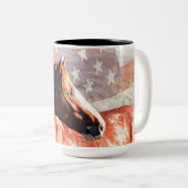 2 Couleurs Tasse de MustangWILD (Devant droit)