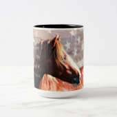 2 Couleurs Tasse de MustangWILD (Centre)