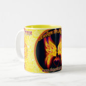 2 Couleurs Tasse de Mysterium, 15oz (Devant gauche)