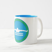 2 Couleurs Tasse de natation (Devant droit)