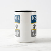 2 Couleurs Tasse de nation d'insecte de glace (Centre)