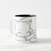 2 Couleurs Tasse de Neko Naptime (Devant gauche)