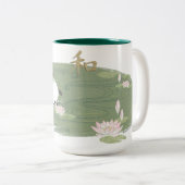 2 Couleurs Tasse de nénuphar de panda de zen (Devant droit)