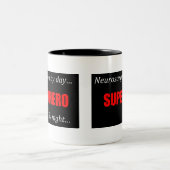 2 Couleurs Tasse de neurochirurgien de super héros (Centre)