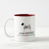 2 Couleurs Tasse de Noël d'Akita (Gauche)