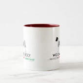 2 Couleurs Tasse de Noël d'Akita (Centre)