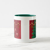 2 Couleurs Tasse de Noël de célébration de fractale (Centre)