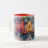 2 Couleurs Tasse de Noël Maman (Devant gauche)