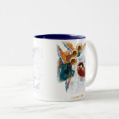 2 Couleurs Tasse de Noël - paix sur terre (Devant droit)