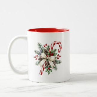 2 Couleurs Tasse de Noël personnalisée à deux tons en forme d