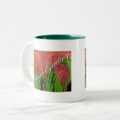 2 Couleurs Tasse de Noël Red Leaf & Fern (Devant gauche)