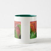 2 Couleurs Tasse de Noël Red Leaf & Fern (Centre)