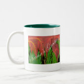 2 Couleurs Tasse de Noël Red Leaf & Fern (Gauche)