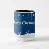 2 Couleurs Tasse de Noël Vœux d'Hiver (Centre)