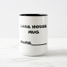 Tasse de nom de Chambre de lac