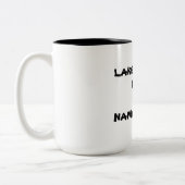 2 Couleurs Tasse de nom de Chambre de lac (Gauche)