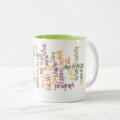 2 Couleurs Tasse de nuage de livre (Devant droit)