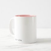 2 Couleurs Tasse de Nuit Blanche (rose) (Devant gauche)