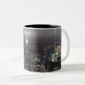 2 Couleurs Tasse de nuit de New York de paysage urbain de (Devant droit)