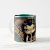 2 Couleurs Tasse de "Owlyn" (Devant gauche)