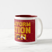 2 Couleurs Tasse de P*N (Devant droit)