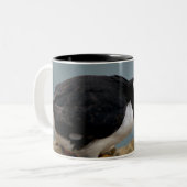 2 Couleurs Tasse de paires de macareux (Devant gauche)