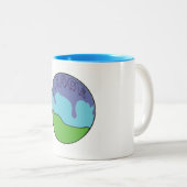 2 Couleurs Tasse de paix (Devant droit)