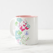 2 Couleurs Tasse de paix de nature (Devant gauche)