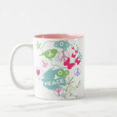 2 Couleurs Tasse de paix de nature (Gauche)