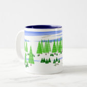 2 Couleurs Tasse de paix d'hiver (Devant gauche)