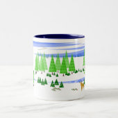 2 Couleurs Tasse de paix d'hiver (Centre)