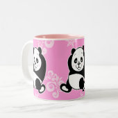 2 Couleurs Tasse de panda (Devant gauche)