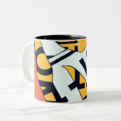 2 Couleurs Tasse de panneau routier (Devant gauche)