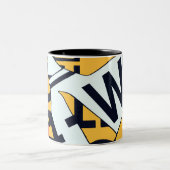 2 Couleurs Tasse de panneau routier (Centre)