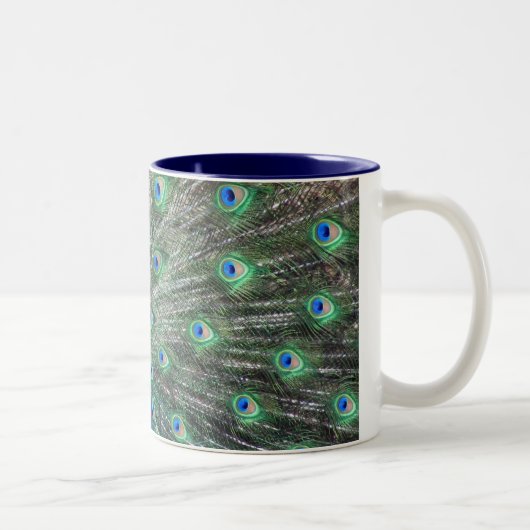 2 Couleurs Tasse de paon (Droit)