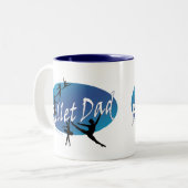 2 Couleurs Tasse de papa de ballet (Devant gauche)