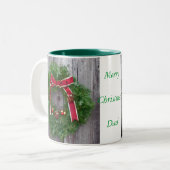 2 Couleurs Tasse de papa de Joyeux Noël (Devant gauche)